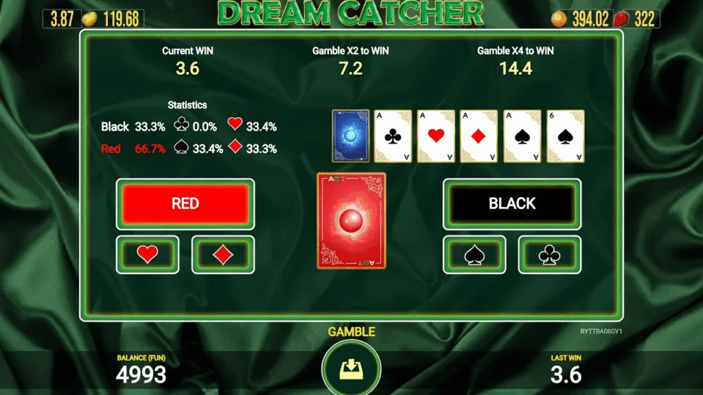 Dream Catcher slot game screenshot