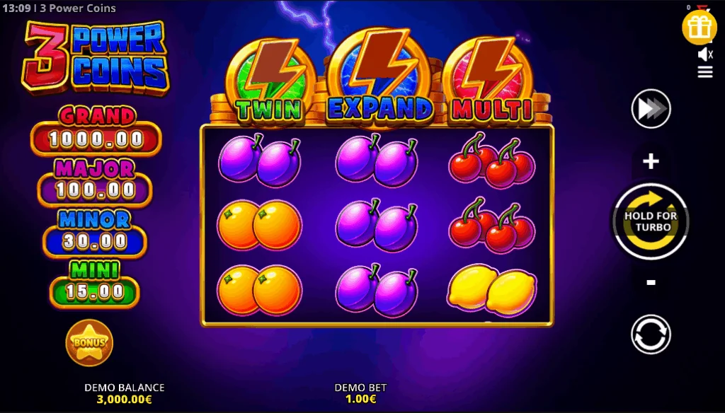 3 Power Coins demo gameplay