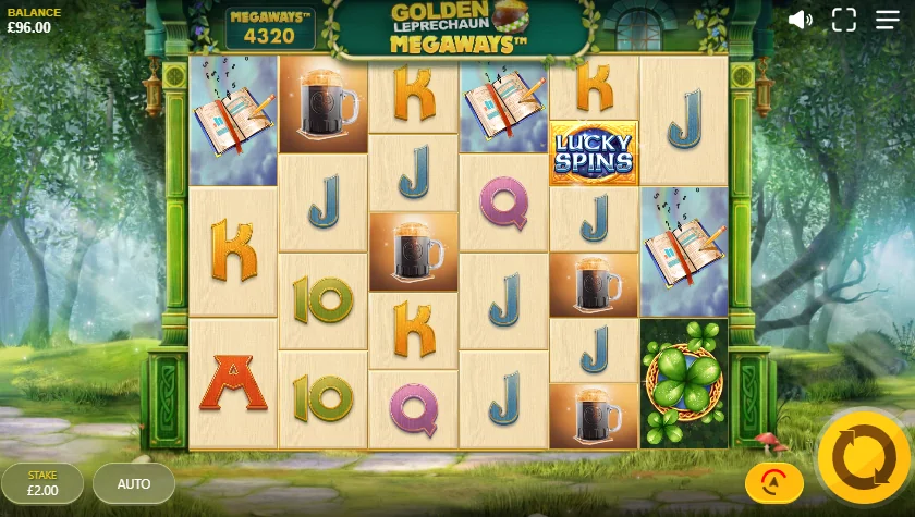 Golden Leprechaun Megaways demo gameplay how to play