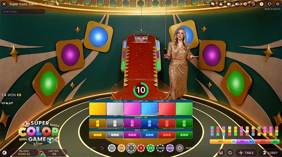 Super Color slot game screenshot