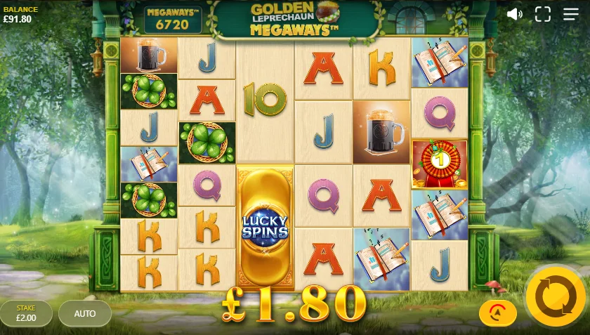Golden Leprechaun Megaways slot game