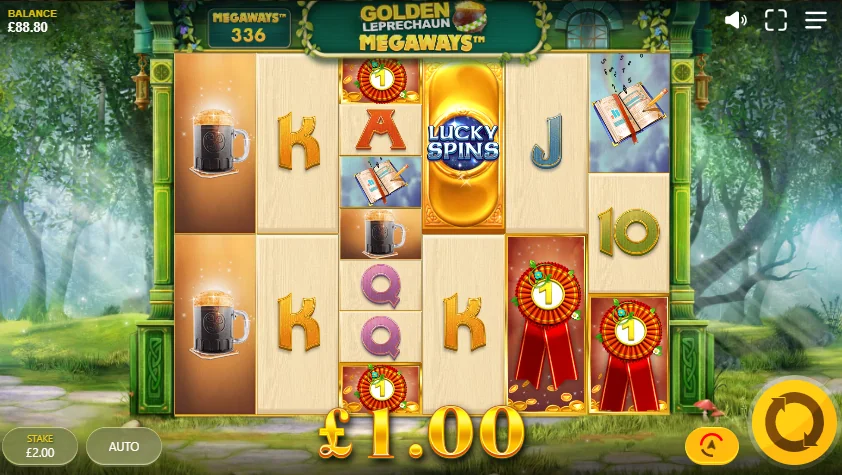 Golden Leprechaun Megaways slot features and rtp