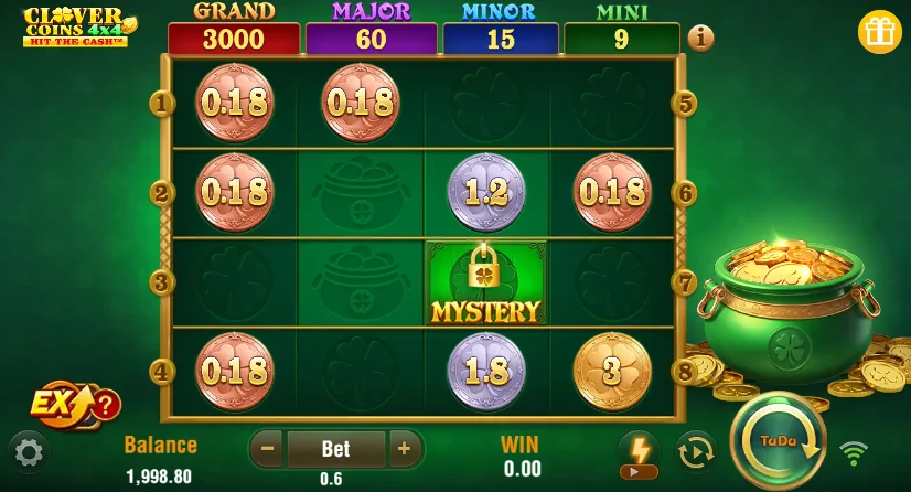 Clover Coins 4x4 demo gameplay how to play