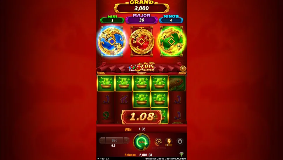 3 Coin Treasures slot game
