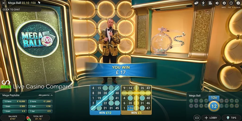 Mega Ball slot features and rtp