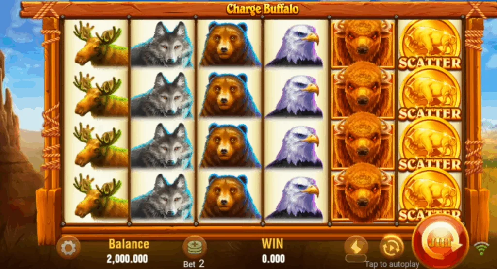Charge Buffalo slot game screenshot