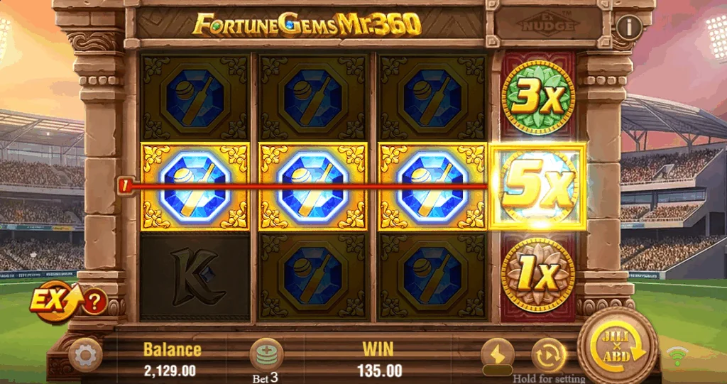 how to play Fortune Gems Mr. 360 slot game