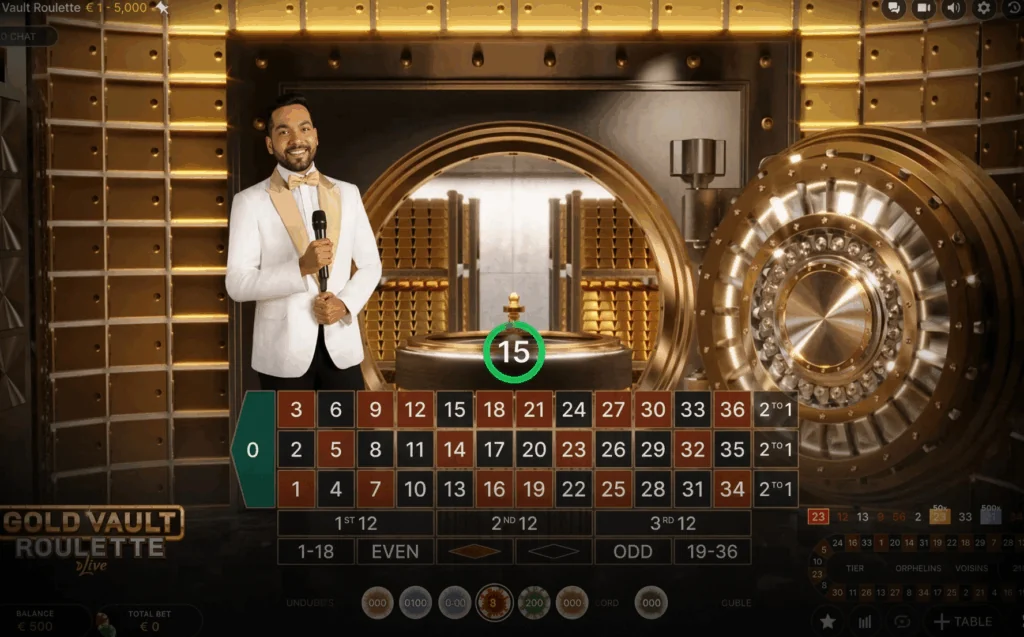 Gold Vault Roulette demo gameplay