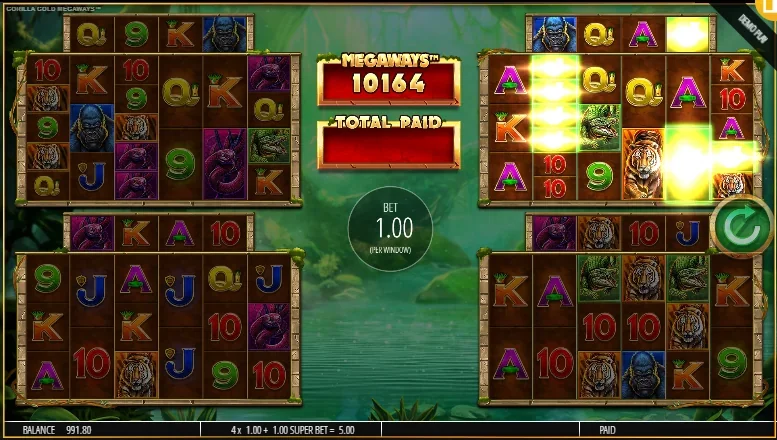Gorilla Gold Megaways demo gameplay how to play