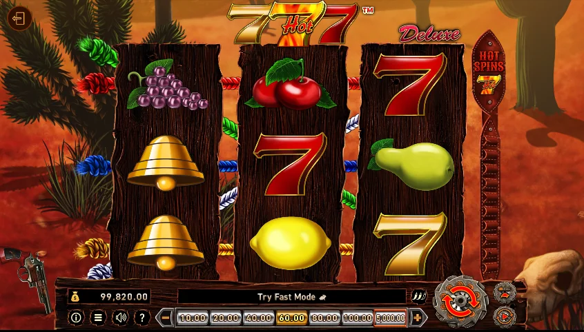 Hot 777 Deluxe demo gameplay how to play