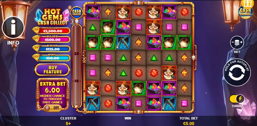 Hot Gems Cash Collect slot game