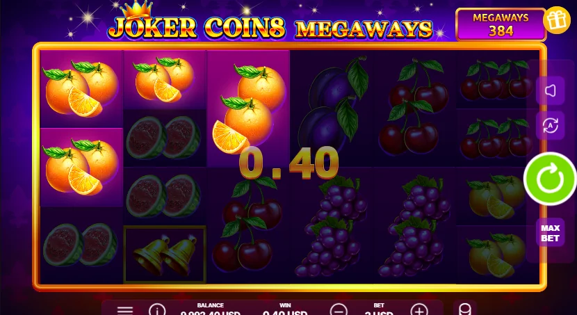 Joker Coins Megaways slot features and rtp
