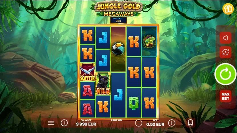 Jungle Gold Megaways demo gameplay how to play