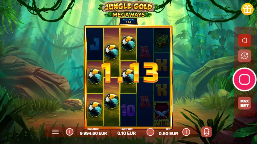 Jungle Gold Megaways slot features and rtp