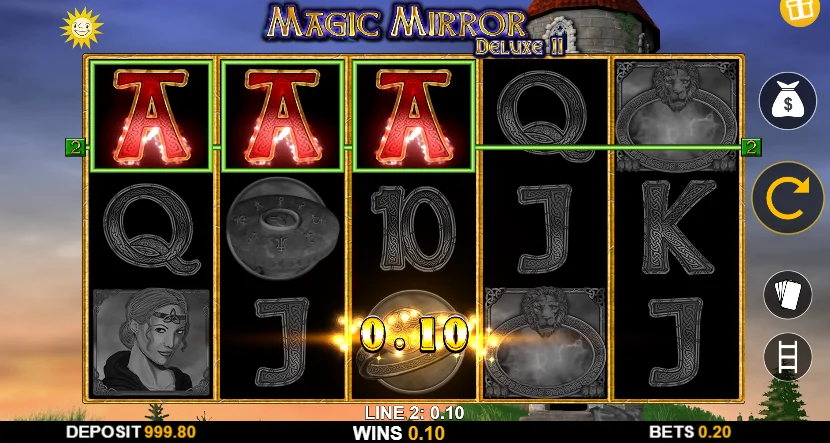Magic Mirror Deluxe II slot game screenshot
