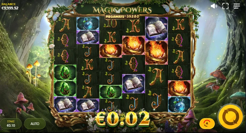 Magic Powers Megaways slot game screenshot