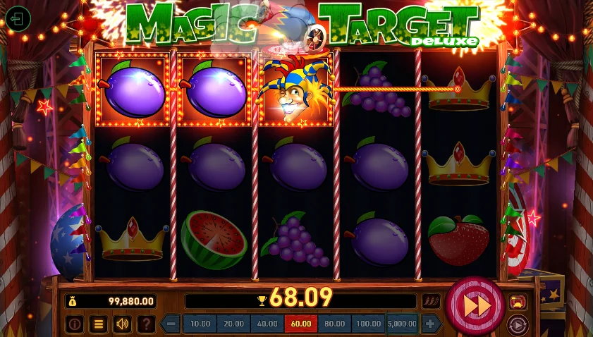 Magic Target Deluxe slot features and rtp
