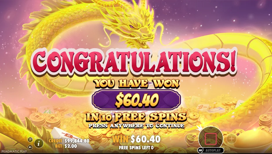Mahjong Wins Super Scatter slot features and rtp