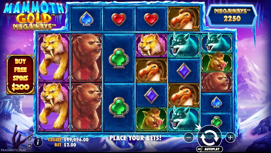 Mammoth Gold Megaways demo gameplay how to play
