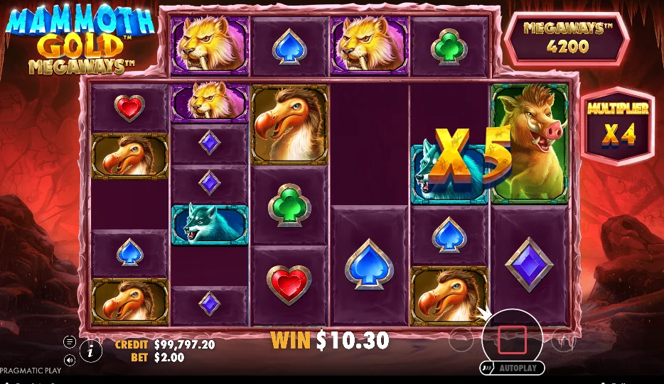 Mammoth Gold Megaways slot game