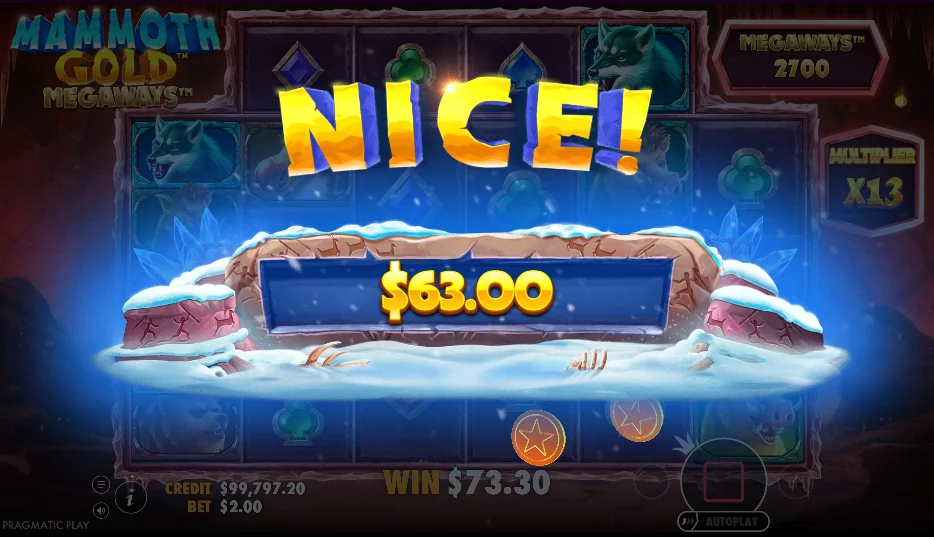 Mammoth Gold Megaways slot features and rtp