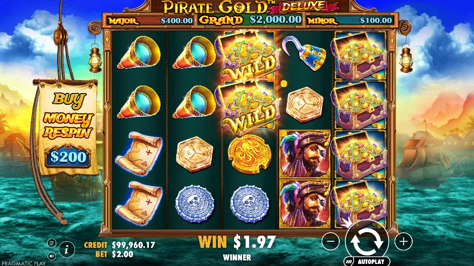 Pirate Gold Deluxe demo gameplay how to play