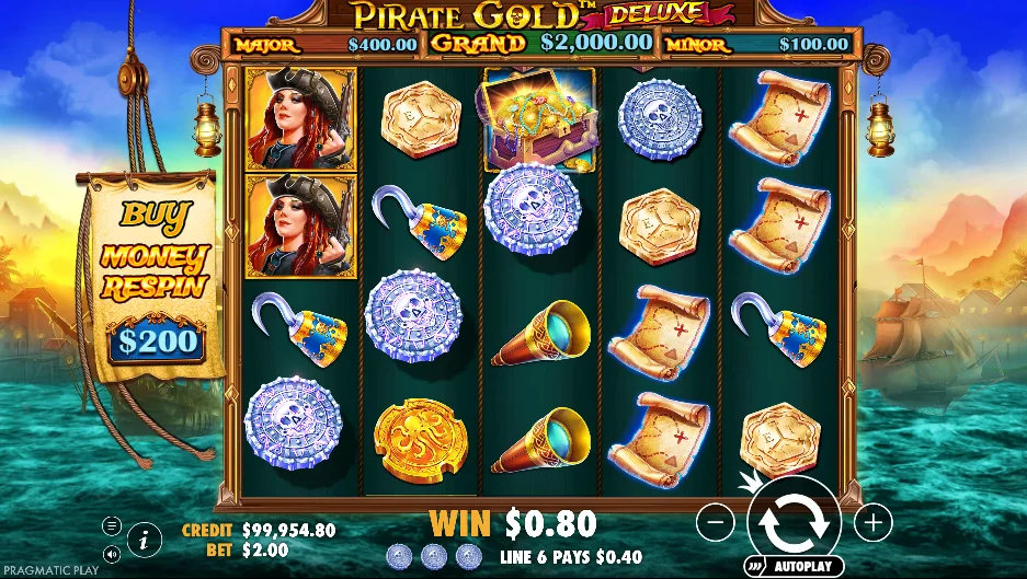 Pirate Gold Deluxe slot game