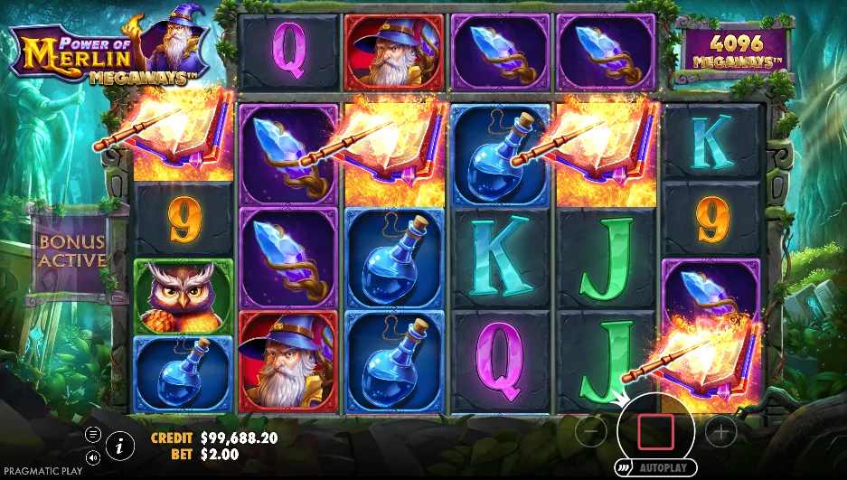 Power of Merlin Megaways slot features and rtp