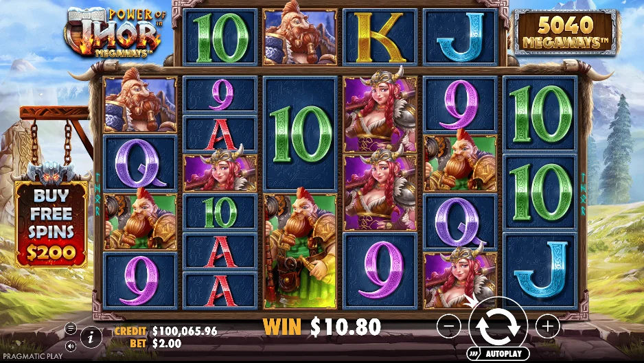 Power of Thor Megaways slot game