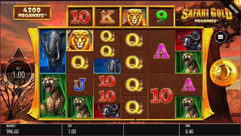 Safari Gold Megaways slot game