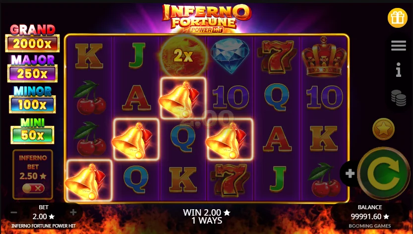 Inferno Fortune Power Hit slot features and rtp