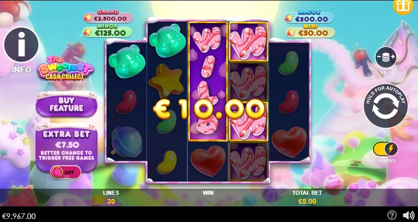 The Sweetest Cash Collect slot game