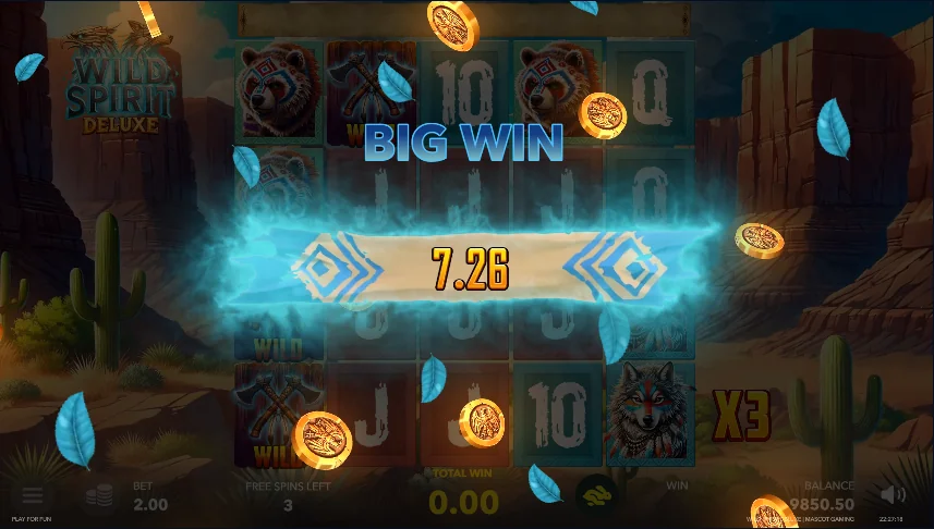 Wild Spirit Deluxe slot features and rtp