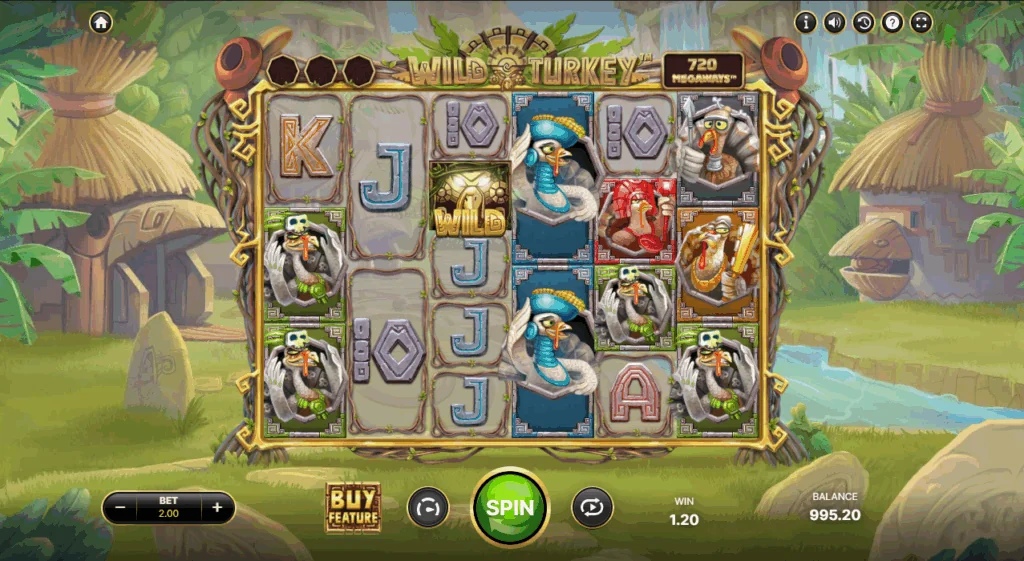 Wild Turkey Megaways demo gameplay how to play