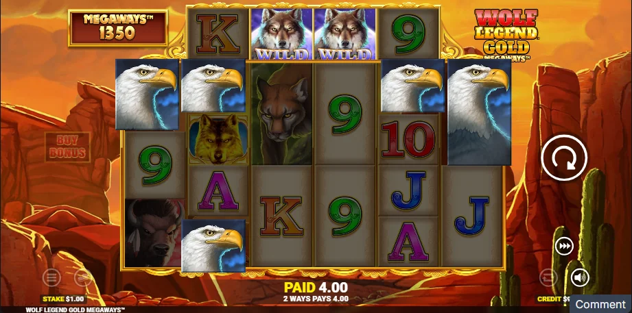 Wolf Legend Gold Megaways demo gameplay how to play