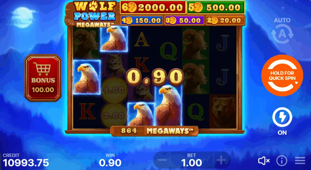 Wolf Power Megaways slot features and rtp