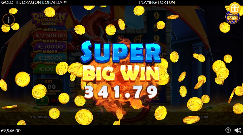 Gold Hit Dragon Bonanza slot features and rtp