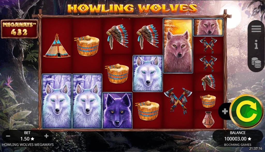 Howling Wolves Megaways slot game