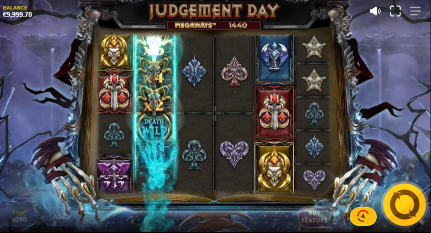 Judgement Day Megaways slot features and rtp