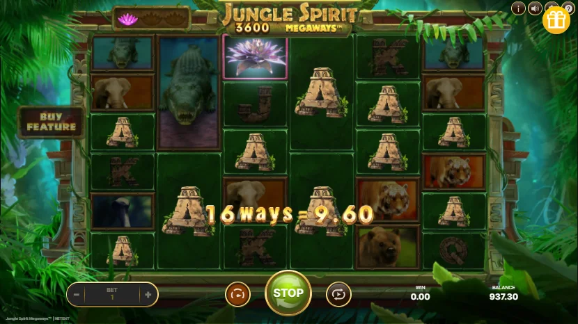 Jungle Spirit Megaways slot features and rtp