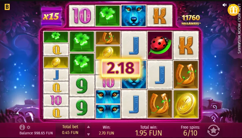 Lady Wolf Moon Megaways slot game
