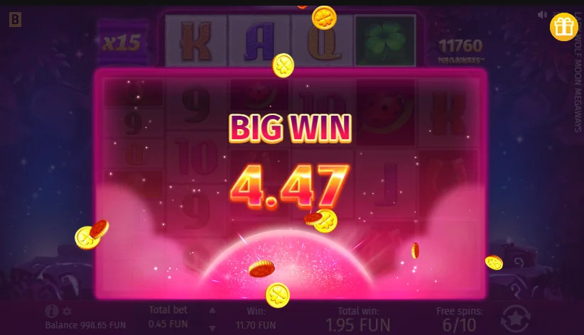Lady Wolf Moon Megaways slot features and rtp