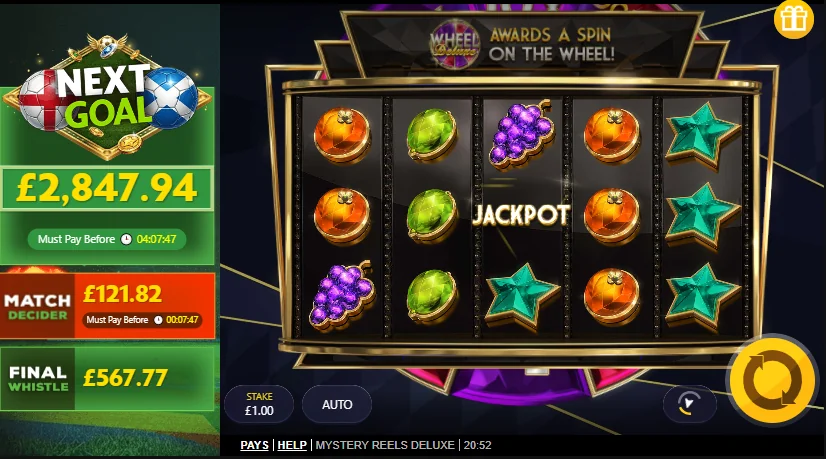 Mystery Reels Deluxe slot features and rtp
