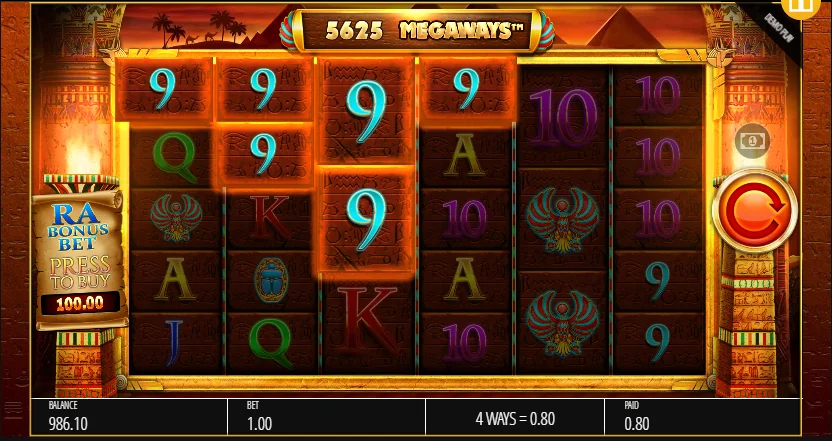 Legacy of Ra Megaways slot game