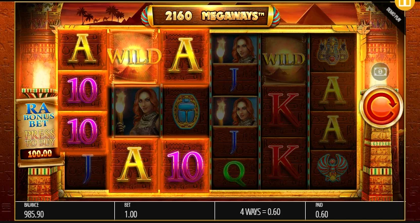 Legacy of Ra Megaways slot features and rtp