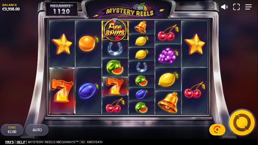 Mystery Reels Megaways slot game screenshot