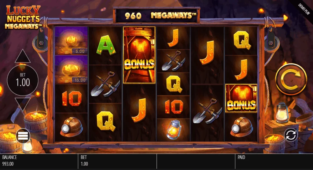 Lucky Nuggets Megaways slot game