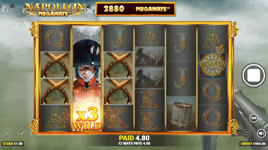 Napoleon Megaways slot game