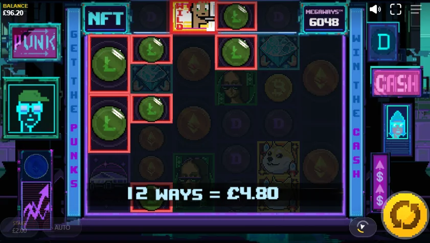 NFT Megaways demo gameplay how to play