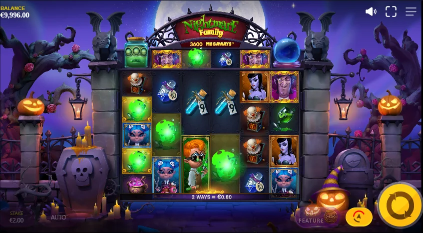Nightmare Family Megaways demo gameplay how to play